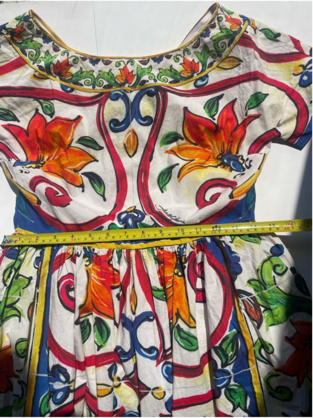Dolce & Gabbana Multicolor Floral & Leopard Print Midi Dress small - Picture 5 of 11